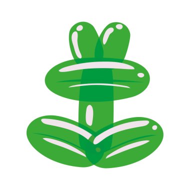 yeşil kurbağa balonu