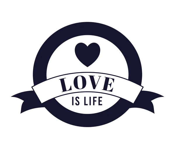 Любовь - это жизнь — стоковый вектор