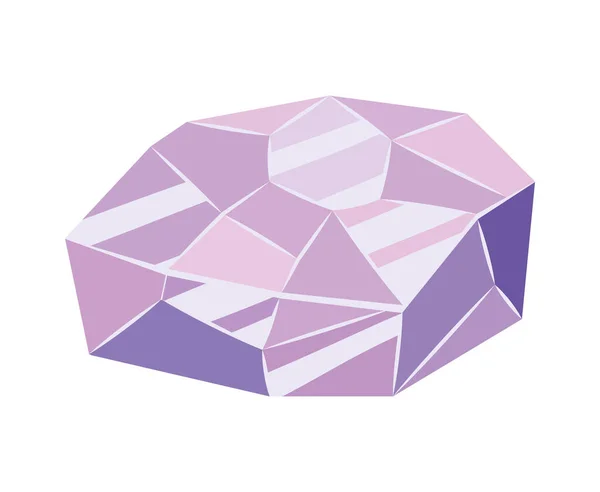 Фіолетова іконка аметиста — стоковий вектор
