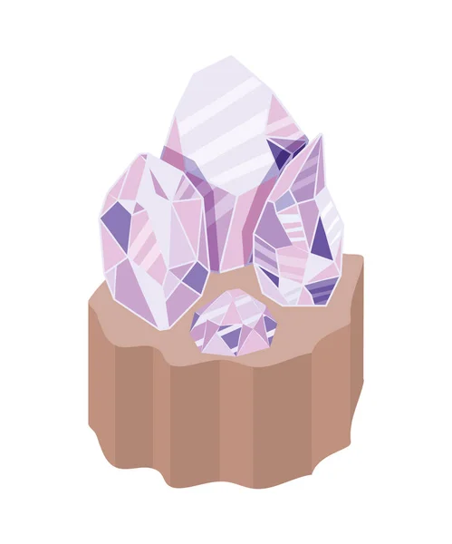 Amethyst designs set — Stockvektor