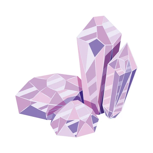 Amethyst-Set — Stockvektor