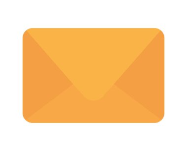 zarf izole edilmiş simgesi