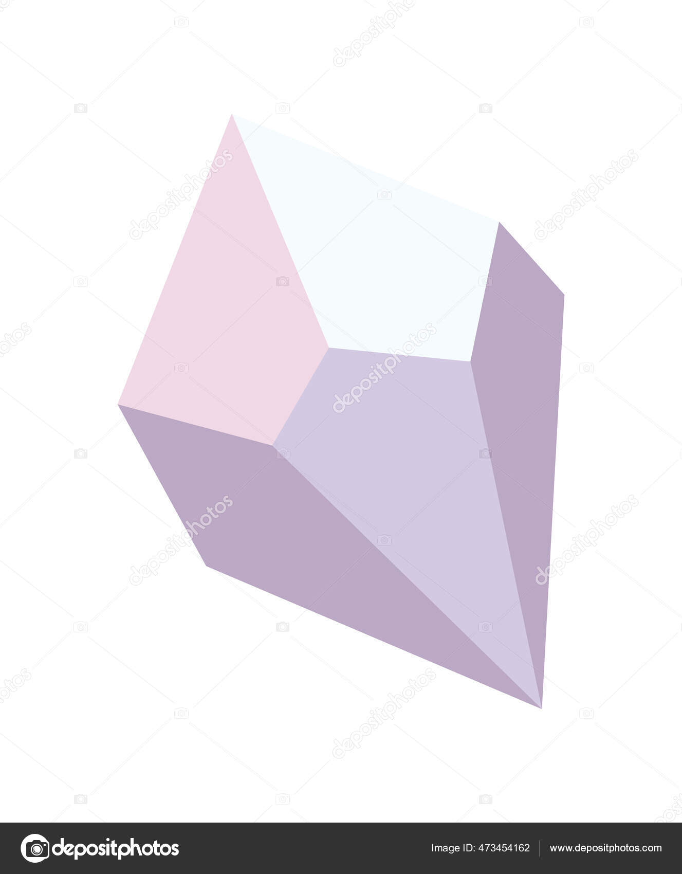 Ligth purple gem Stock Vector by ©grgroupstock 473454162