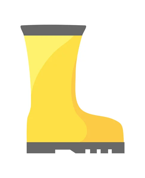 Yellow boot design — Stock Vector