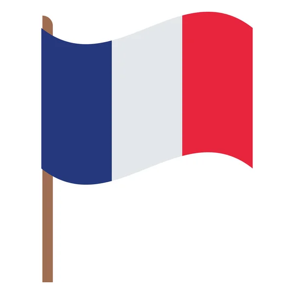 Illustration drapeau français — Image vectorielle