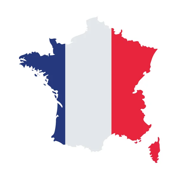 France illustration de carte — Image vectorielle