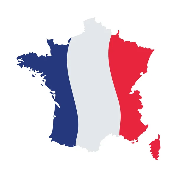 Französisches Kartendesign — Stockvektor
