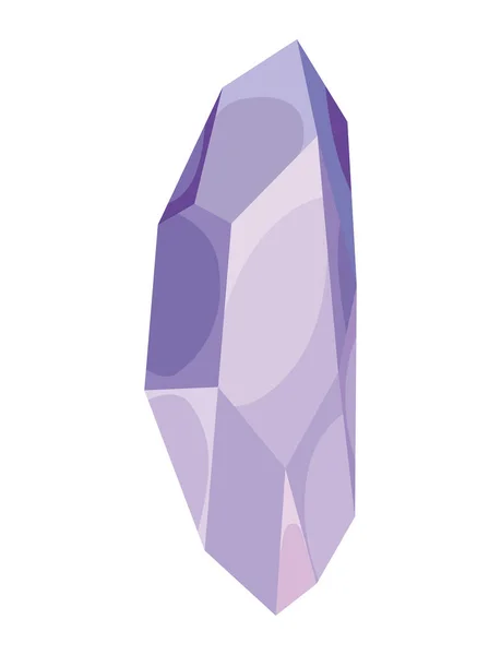 Lila Amethyst-Ikone — Stockvektor