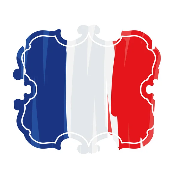 Frankrike sigill ikon — Stock vektor