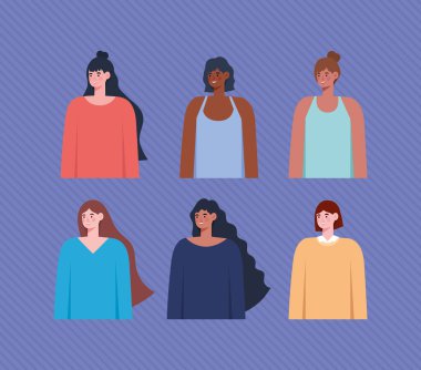 Şirin kadın grubu.