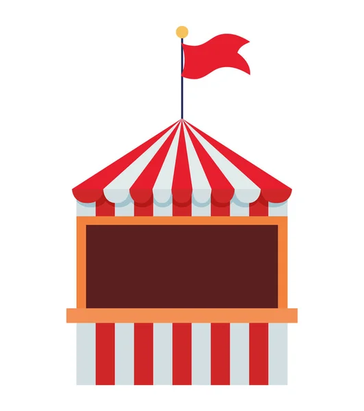 Fair tent illustration — Stock Vector