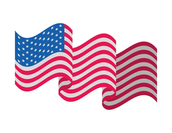 Usa flag representation — Stock Vector