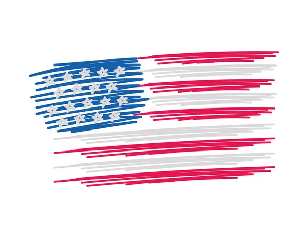 Usa flag design — Stock Vector