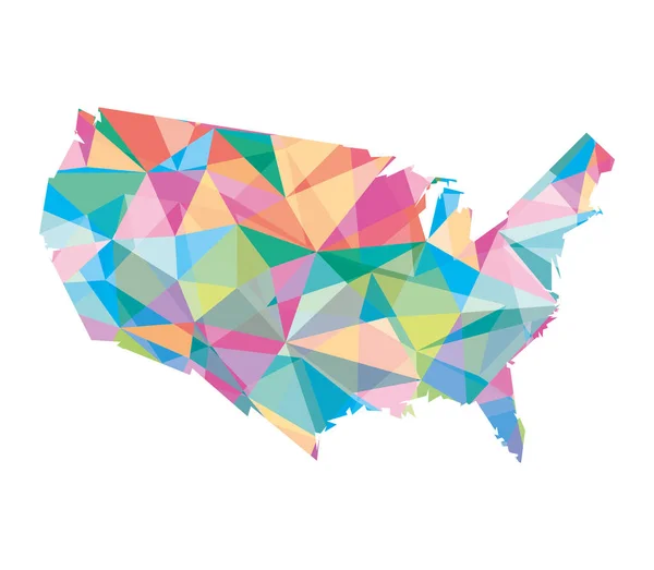 Usa gem mapa — Vector de stock