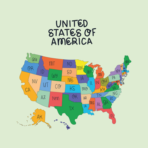 state of usa map