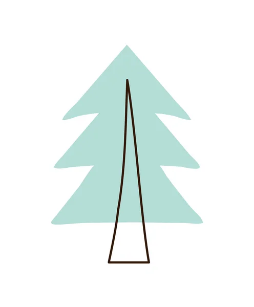 Δέντρο σε στυλ doodle — Διανυσματικό Αρχείο