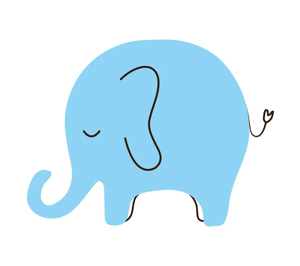 Hübsche Elefanten-Ikone — Stockvektor