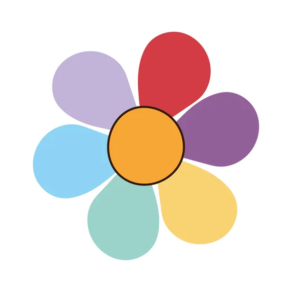 Krásná barevná květina — Stockový vektor