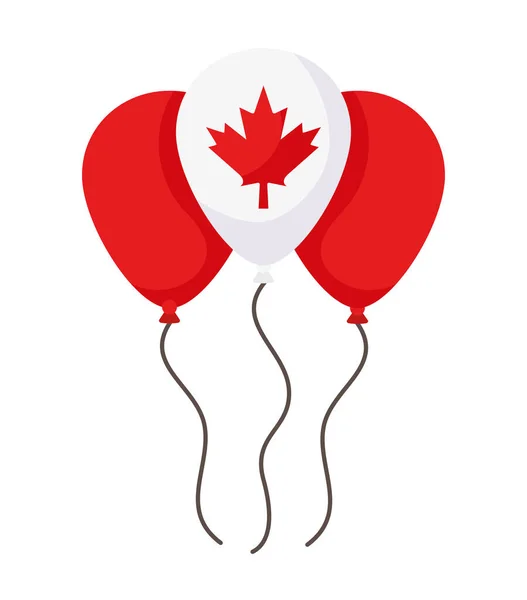 Kanada-Tagesballons — Stockvektor