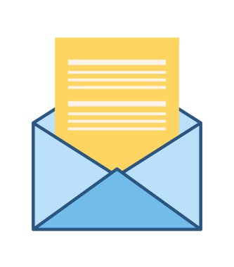 Kağıt içeren zarf