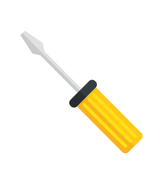 Design de chave de fenda amarela — Vetor de Stock