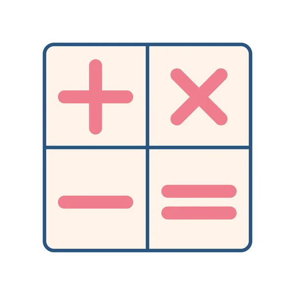 Conception de symboles calculatrice — Image vectorielle