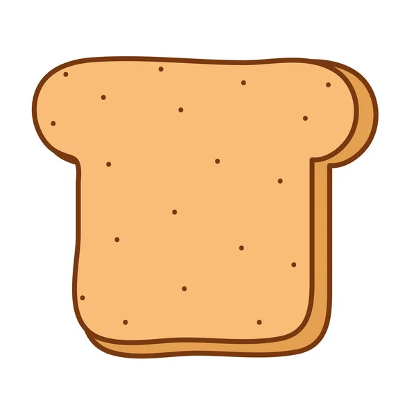 Graziosa illustrazione del pane — Vettoriale Stock