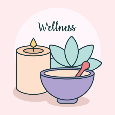 Wellness simgeleri kartı