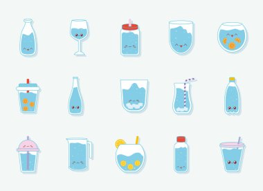 kawaii su bardakları