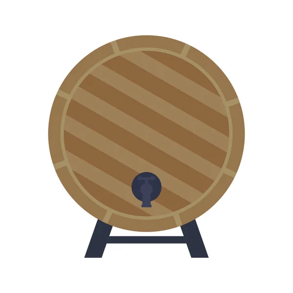 Wooden barrel design — Stock Vector