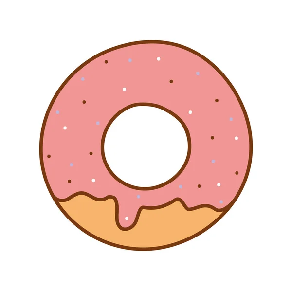 Design de donut rosa — Vetor de Stock