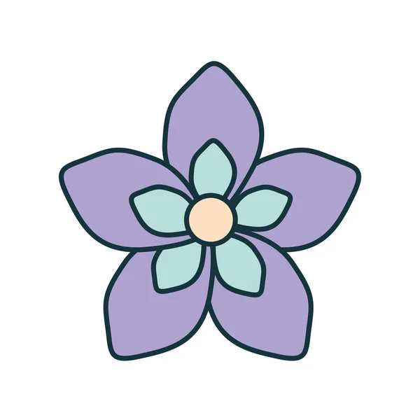 Pourpre conception de fleur — Image vectorielle