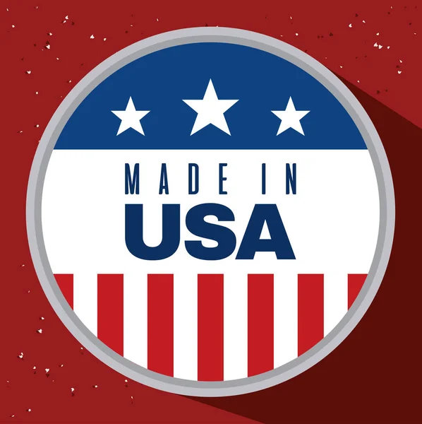 Label of made in usa — Stockový vektor