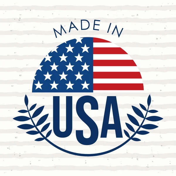 Póster de made in usa — Vector de stock