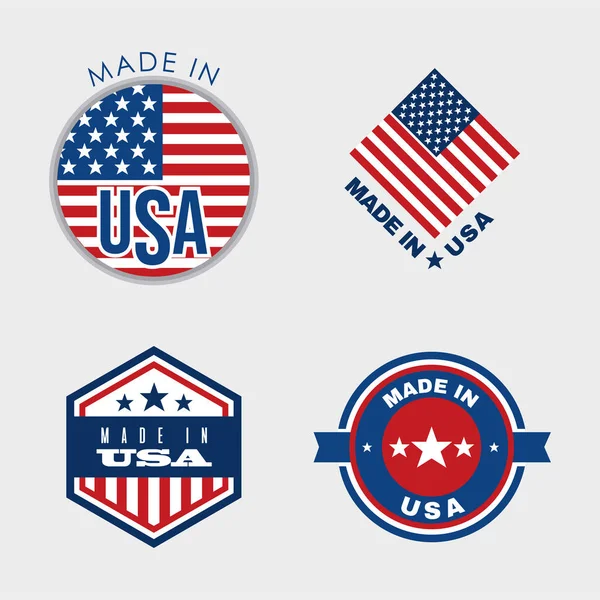 Emblemas de estados unidos — Vector de stock