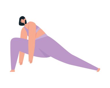 Meditasyon yapan kadın temsilcisi