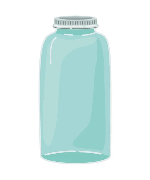 Transparent water jar — Stock Vector