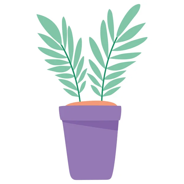 Plante en pot violet — Image vectorielle
