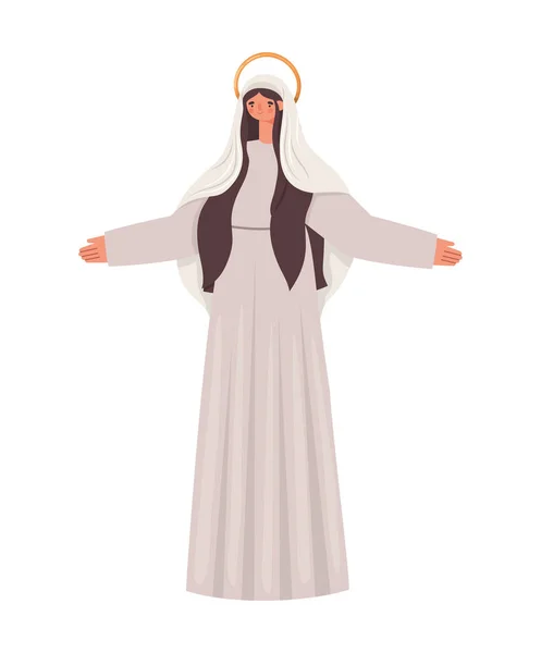 Figura de la madre Mary — Archivo Imágenes Vectoriales
