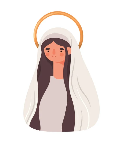 玛丽的母亲性格 — 图库矢量图片
