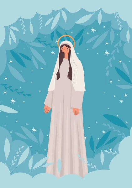 Szent Mária illusztrációja — Stock Vector