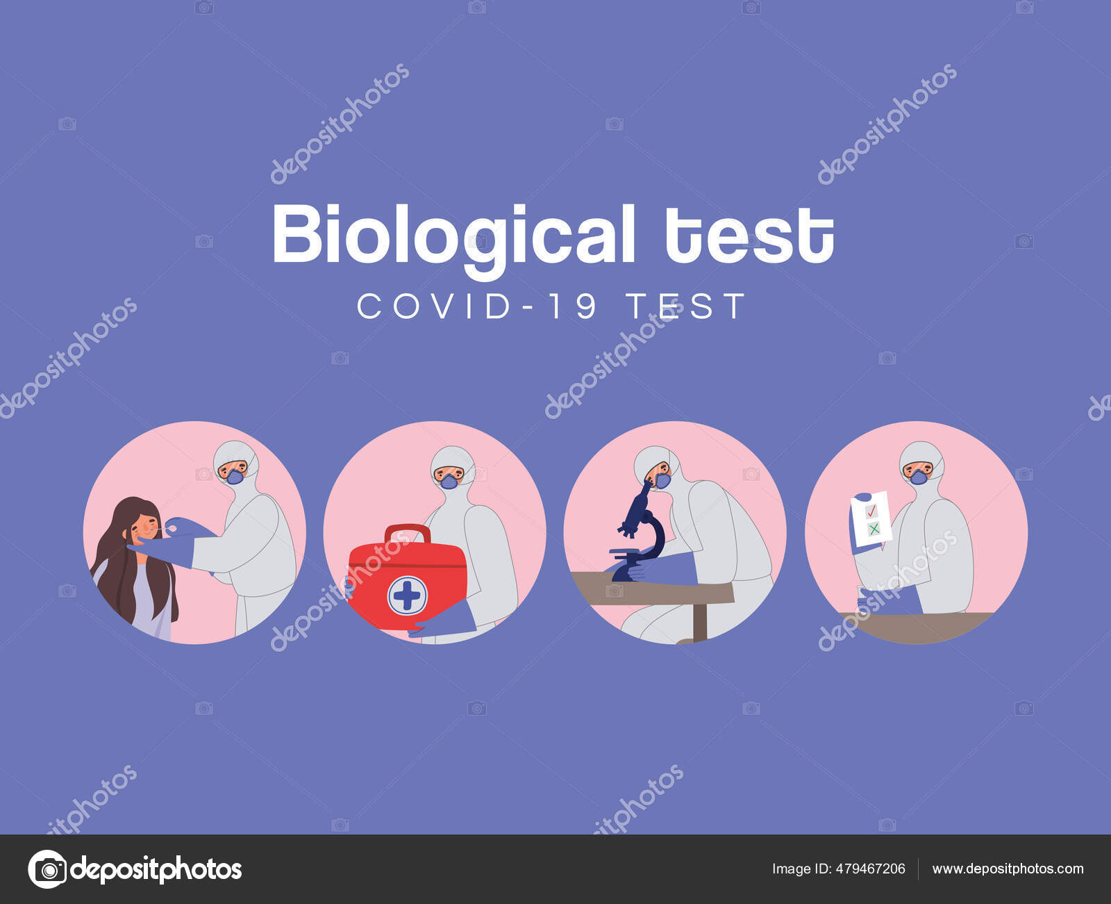 Biological test poster Stock Illustration by ©grgroupstock 479467206