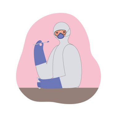 Doktor ve pamuklu bez.