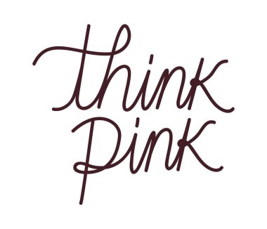 Pembe harfleri düşün.