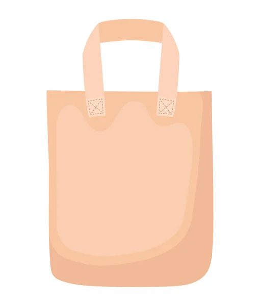 Bonito icono ecobag — Vector de stock