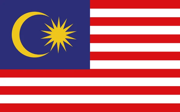 Fond drapeau de Malaisie — Image vectorielle