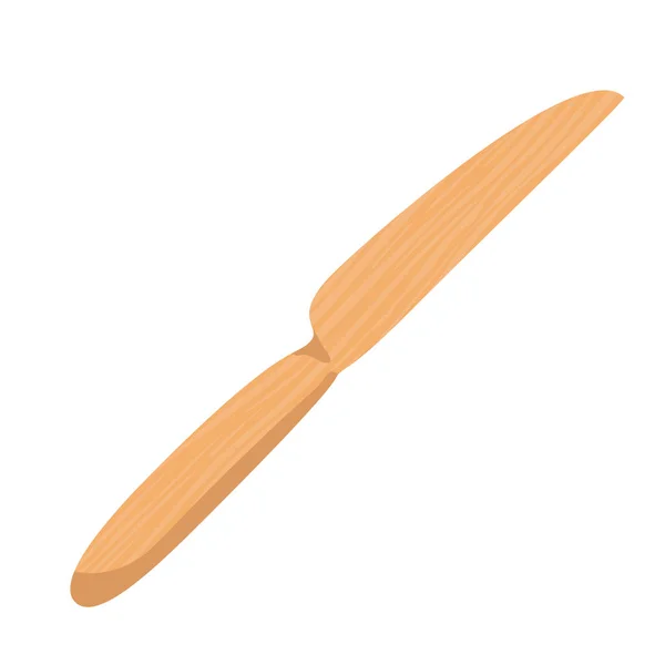 Wooden knife design — Vector de stock