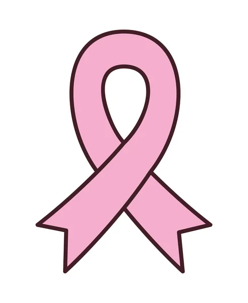 Ruban rose cancer — Image vectorielle