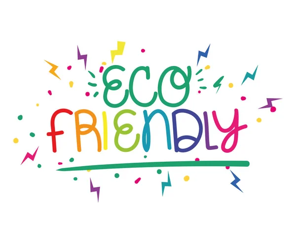 Eco friendly words — Vector de stock