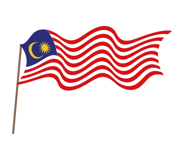 Malaysische Nationalflagge — Stockvektor